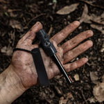 Fire Starter Survival Tool, Ferro Rod Kit with with Compass, Paracord and Whistle, Flint and Steel Survival Igniter with Tinder Rope and Tab for Camping, Hiking and Emergency | PrepWiseGear