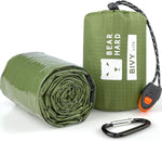 Emergency Sleeping Bag Bivy Sack with Paracord, Ultralight Waterproof Thermal Survival Bivvy Bag Survival Shelter Emergency Blanket for Camping, Hiking, Backpacking | PrepWiseGear