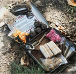 Tinferno Fire Starting Kit ? 100Pc Fire Starter for Campfires, Ferro Rod, Magnesium Flint, Char Cloth, Fatwood, Fire Kit, Camping, Bushcraft & Survival - Emergency Fire Starter Kit with Fire Tray