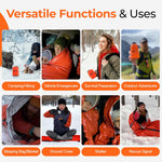 Emergency Sleeping Bag ? Ultralight, Waterproof Mylar Thermal Bivy Sack Tent for Hiking, Bug-Out Bags, Survival Kits | PrepWiseGear