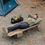 Armywild Folding Camping Cot, Height Adjustable Ultralight Backpacking Cot, Portable Camping Bed for Camping Hiking Travel Home