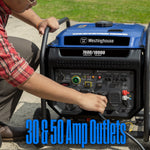10,000 Peak Watt Portable Inverter Generator, Gas Powered, Remote Start with CO Sensor | PrepWiseGear