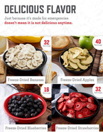 Emergency Food Supply - 120 Servings Fruit Bucket, Nutritious Meals, Dehydrated & Freeze Dried Food for Backpacking, Camping Essentials & Disaster Prepping Supplies, up to 25 Year Shelf Life | PrepWiseGear