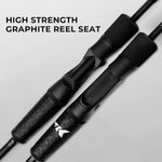 Crixus Fishing Rods,Im6 Graphite Spinning Rod & Casting Rod W/Zirconium Oxide Ring Stainless Steel Guides, Superpolymer Handle | PrepWiseGear