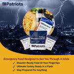 Emergency Food Supply - 72-Hour Survival Kit - Freeze Dried Food - 25-Year Shelf Life - 16 Servings | PrepWiseGear