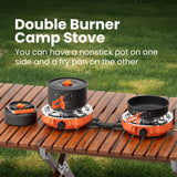 Customer photo of 2-Burner Propane Camp Stove Kit - 20,000 BTU
