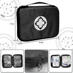 300Piece Travel First Aid Emergency Kit Home Essentials Hiking Survival Essential Kit for Outdoor Adventure Mini First Aid Kit for Backpack, Black | PrepWiseGear