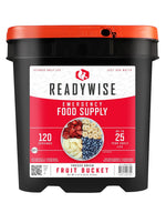 Emergency Food Supply - 120 Servings Fruit Bucket, Nutritious Meals, Dehydrated & Freeze Dried Food for Backpacking, Camping Essentials & Disaster Prepping Supplies, up to 25 Year Shelf Life | PrepWiseGear