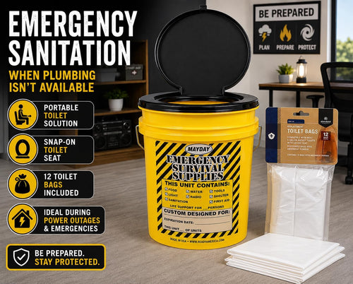 Mayday 13047 Deluxe Classroom Lockdown Emergency Kit - School Safety Survival Supplies with Emergency Food, Water & Essentials for Teachers & Students - Disaster Preparedness | PrepWiseGear