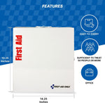 746000 Smartcompliance 50-Person ANSI A+ and OSHA Compliant First Aid Kit for Business, Large Metal First Aid Cabinet with Medications, 241 Pieces | PrepWiseGear