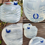 5/10/15L Portable Collapsible Bucket Emergency Water Storage Collapsible Tank Outdoor Camping Hiking Vehicle | PrepWiseGear
