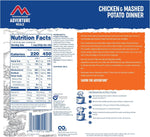 Chicken & Mashed Potato Dinner Gluten| Freeze Dried Backpacking & Camping Food | Survival & Emergency Food | Gluten-Free | PrepWiseGear
