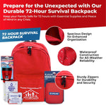 First My Family All-In-One Premium 2-Person Emergency Survival Kit | Hurricane & Earthquake Preparedness Supplies | Disaster Backpack with 72-Hour Survival Gear, First Aid, and More | PrepWiseGear