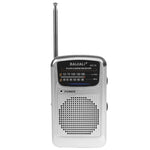 Radio FM/AM Small Portable Radio Battery Operated Radio Full-Wave Band World Receiver Telescopic Antenna Built-In Speaker