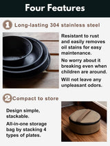 Customer photo of Stainless Steel Camping Dinnerware Set with Case