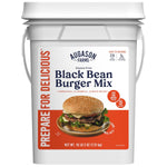 Black Bean Burger Mix 4-Gallon Pail, Certified Gluten Free, Emergency Food Supply, Everyday Meals, 215 Servings | PrepWiseGear