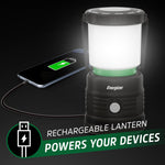 LED Camping Lantern X1000, Bright and Rugged Tent Light, Water-Resistant Rechargeable Lantern for Camping, Hiking, Fishing, Emergency, Portable Light (USB Cable Included)