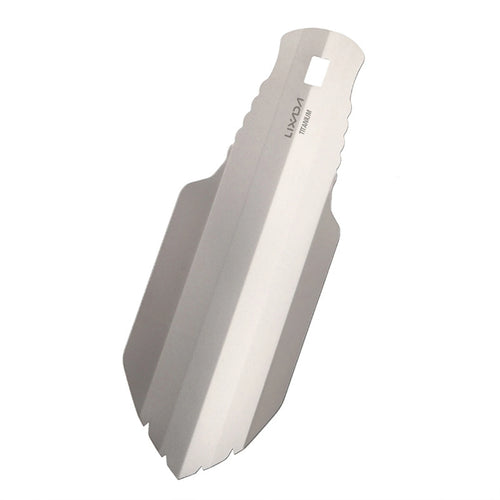 Lixada Shovel Titanium Camping Shovel Titanium Garden Hand Shovel Camping Trowel Outdoor Hiking Backpacking Trowel Camping Tool