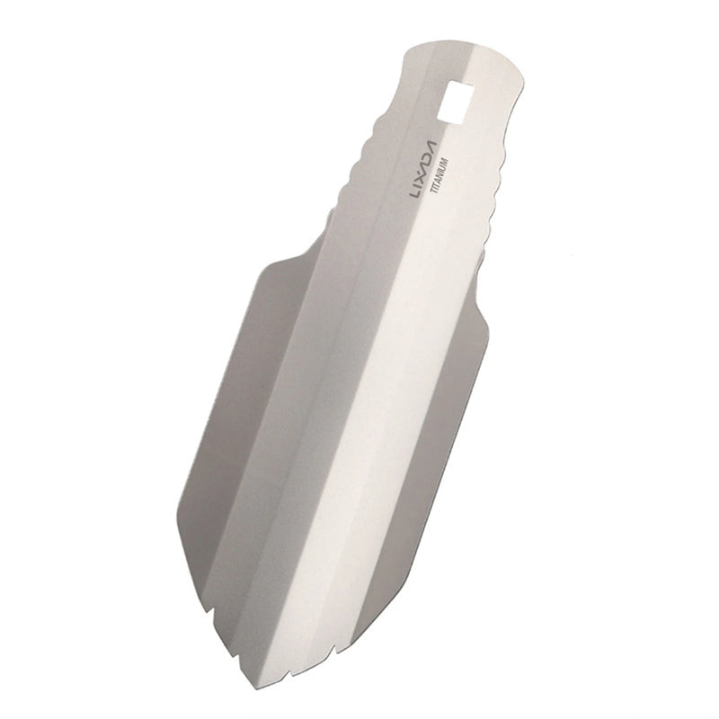 Lixada Shovel Titanium Camping Shovel Titanium Garden Hand Shovel Camping Trowel Outdoor Hiking Backpacking Trowel Camping Tool
