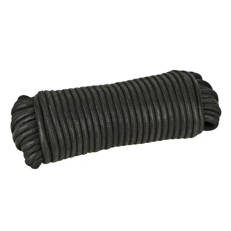 1/8 In. X 50 Ft. Black Paracord Rope | PrepWiseGear
