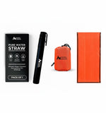 Survival Bundle – Pure Water Straw with Emergency Mylar Sleeping Bag – Ultralight, Portable Gear for Camping, Hiking & Emergency Preparedness | PrepWiseGear