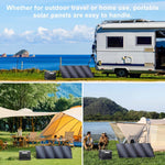 Solarplay Portable Power Station, 2400W/2160Wh Large Capacity Solar Power Station, with 200W Solar Panel, 4 AC Outlets (4800W Peak), Emergency Power Station for Home, Camping, Outdoor Battery Backup