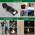Survival Kits 27 in 1, Survival Gear and Supplies, Christmas Stocking Stuffers Camping Accessories Tactical Gear Fishing Equipment for Camping Hiking Hunting, Christmas Birthday Gifts for Men | PrepWiseGear