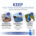 VFX All-In-One Portable Water Filter ? Survival Water Purifier for Camping, Hiking, Backpacking, and Emergency Preparedness with Gravity System