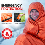 Emergency Sleeping Bag for Survival Gear and Supplies Life Bivy Sack Waterproof Mylar Emergency Blankets for Survival Kit Car Camping Gear Hiking Tac Bivvy Go Bags Supplies Sleep Sacks Shelter | PrepWiseGear