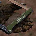 Folding Saw with Storage Bag Portable Wood Saw Aluminum Alloy Camping Foldable Hand Saw Outdoor Hiking Survival Tools