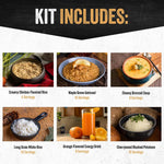 Gluten-Free Food Kit (120 Servings), Gluten-Free Survival Kit, Freeze-Dried Survival Food Storage, Emergency Preparedness, Prepper Supplies, 25-Year Shelf Life | PrepWiseGear