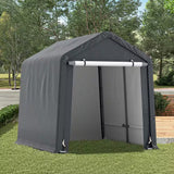 Customer photo of 6.5 Ft. X 8 Ft. Gray Portable Outdoor Storage Shelter