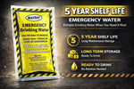 Mayday Pouch Water, Coast Guard Emergency Water, 5-Year Shelf Life, Disaster Preparedness Supplies For, Earthquake, Fire, Flood, Leak-Proof Pouches, 4.225 Oz/125Ml 50 Pack | PrepWiseGear