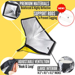 Premium Solar Oven, Portable Outdoor Solar Cooker & Camping Oven, Reinforced & Foldable with Support Rods, Carry Bag & Full Guide on Outdoor Cooking with Beginner Solar Camping Recipes