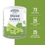 Dehydrated Diced Celery Emergency Food Supply, 73 Servings, 25 Year Shelf Life, Great for Cooking and Snacks - Dehydrated Meals, Survival Food Camping Essentials Can | PrepWiseGear