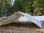 Timberline Desert Tan Tarp: Waterproof Camping Tarp for Hunting, Glassing, Hammock Rain Fly, Ultralight Backpacking Gear Sun Shelter & Heavy Duty Outdoor Protection