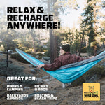 Camping Hammock ? up to 500Lbs Portable Hammock with Tree Straps - Travel, Backpacking, Hiking, Outdoors Camping Gear - Single or Double | PrepWiseGear
