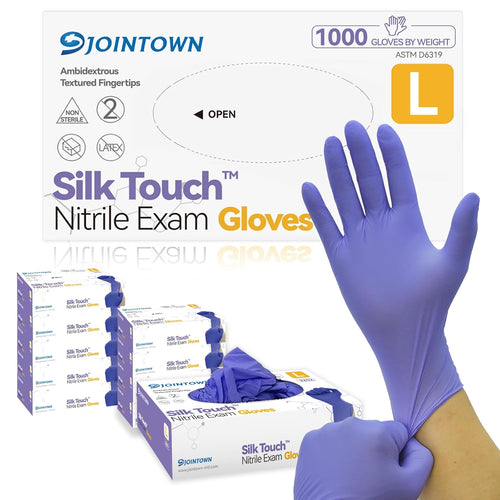 Nitrile Exam Gloves, Medical Ice Blue Gloves Disposable Latex Free Powder-Free for Exam, Food Prep Cleaning, Large Case of 1000, L | PrepWiseGear