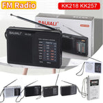 Radio FM/AM Small Portable Radio Battery Operated Radio Full-Wave Band World Receiver Telescopic Antenna Built-In Speaker