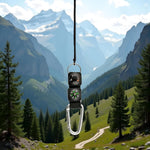 Black Carabiner Key Chain Compass Thermometer Metal Camping Outdoor Gadgets Hiking Survival to Multifunctional Mountaineering Sports Outdoor Recreation Accessories | PrepWiseGear