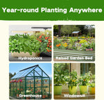 Lush&Dew Year-Round USDA Zone 7 Seed Bank, Gift for Mom Dad, 32 Varieties Non-Gmo Heirloom Seeds of Vegetables Flowers, Gardening Gifts for Women Men, Survival Kit for Raised Garden Bed Greenhouse