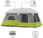 Core 9 Person Instant Cabin Tent - 14' X 9', Green (40008) | PrepWiseGear