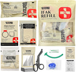 11Pcs IFAK Trauma Kit, First Aid Kit Refill Supplies with Non-Vented Chest Seal, 6" Emergency Trauma Bandage & Compressed Gauze, Tactical Trauma Medical Supplies for Combat Wound Care | PrepWiseGear