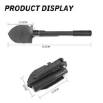 Foldable Portable Truck Mounted Engineer Shovel Camping Tent Outdoor Shovel Self-Defense Survival Tool Compass Storage Bag | PrepWiseGear