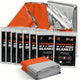 Waterproof Mylar Emergency Blankets - 8 Pack