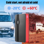 Emergency Power Starter, 20000 Mah Car Jump Starter Battery Power Bank, Vehicle Emergency Starting Booster for Car Boat Truck, Red
