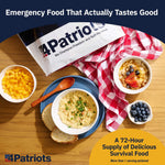 Emergency Food Supply - 72-Hour Survival Kit - Freeze Dried Food - 25-Year Shelf Life - 16 Servings | PrepWiseGear