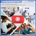 Mini Travel First Aid Kit, Emergency Kit with 201PCS First Aid Supplies and Waterproof Compact Bag, Survival Medical Kit for Home Car Office Camping Hiking | PrepWiseGear