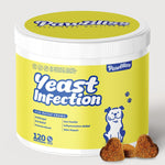 Yeast-Infection-Treatment for Dogs – Soothing Itchy Skin, Ears & Paws – Natural Relief with Omega-3, Collagen, PAU D’Arco & Apple Cider Vinegar – Dog Yeast-Infection Support Chews