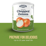 Dehydrated Chopped Onions Emergency Food Supply, 130 Servings, 25 Year Shelf Life, Great for Cooking and Baking - Dehydrated Meals, Survival Food Camping Essentials Can | PrepWiseGear